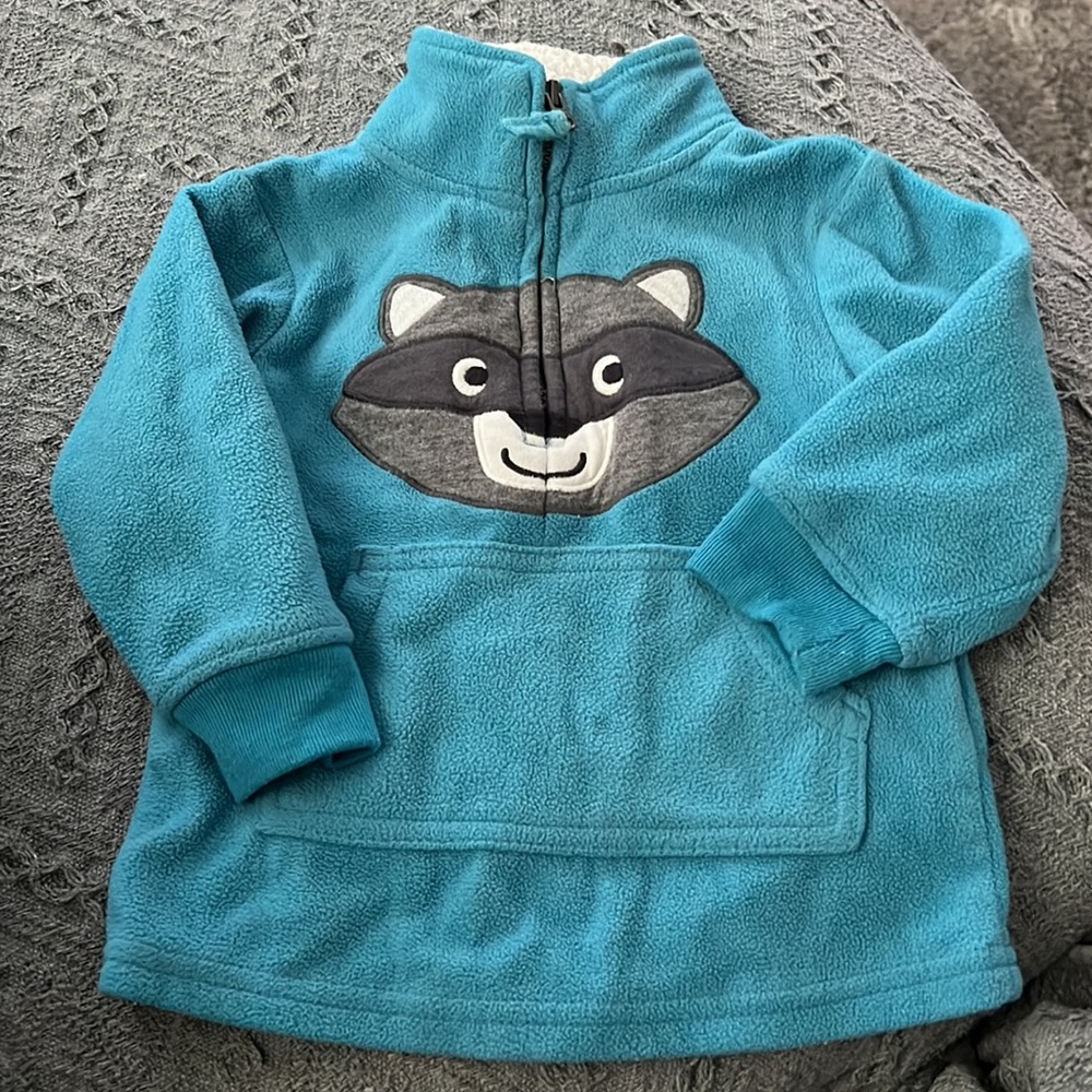 Carter’s pullover fleece raccoon